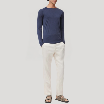 Crew neck regular fit men's thermal top