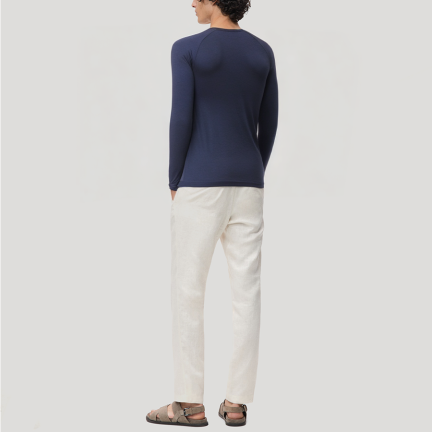 Crew neck regular fit men's thermal top