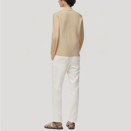 Stand-up collar comfortable men's thermal top