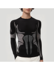 Stylish pattern seamless men's thermal top