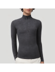 Men's stand-up collar quarter-zip thermal top