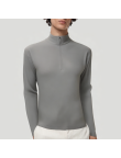 Autumn grey zipper men's thermal top