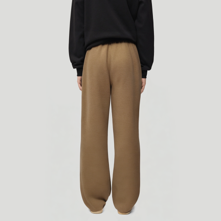 Winter loose-fitting fleece-lined men's trousers