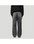 Stylish washed men's fleece-lined trousers