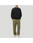 Casual mid-rise men's fleece-lined trousers