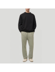 Simple and loose-fitting men's fleece-lined trousers