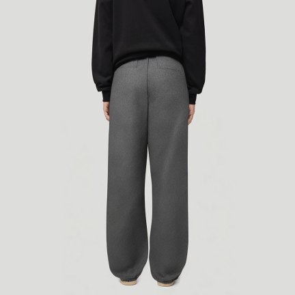 Warm and thick men's fleece-lined trousers