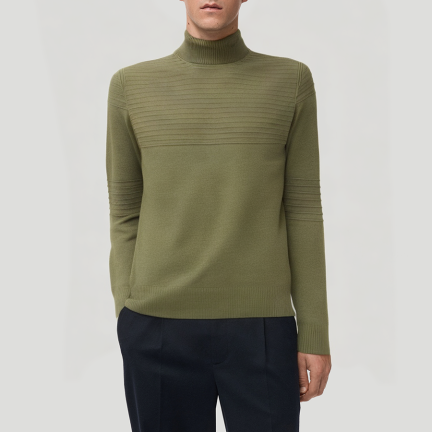 Warm cashmere turtleneck sweater for men