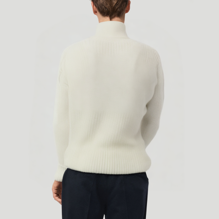 Stylish loose-fitting men's turtleneck sweater