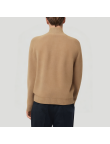 High-quality double-zipper men's turtleneck sweater
