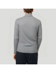Gray minimalist men's turtleneck sweater