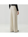 Simple and loose-fitting women's fleece-lined trousers