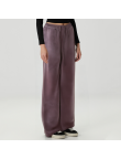 Autumn washed fleece-lined women's trousers
