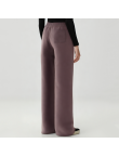 Autumn washed fleece-lined women's trousers