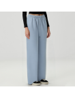 Chic high-waisted women's fleece-lined trousers