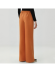 Casual high-waisted women's fleece-lined trousers