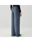 Blue stretch fleece-lined women's trousers