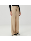 Simple and comfortable women's fleece-lined trousers