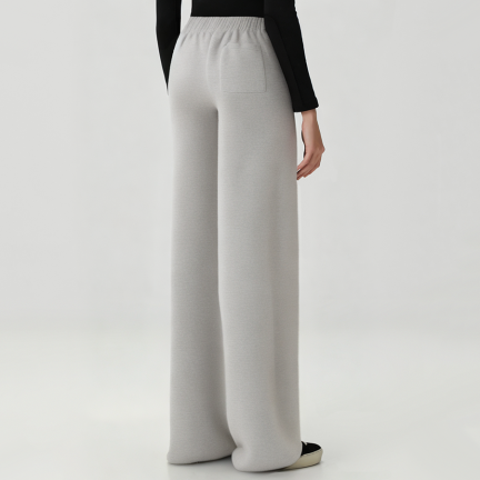 High-quality soft women's fleece-lined trousers