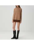 Stylish loose-fitting women's turtleneck sweater