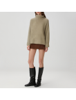 Casual loose-fitting women's turtleneck sweater