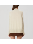 Loose-fitting cashmere turtleneck sweater for women