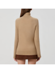 High-quality loose-fitting thick women's turtleneck sweater