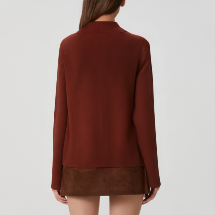 Elegant knitted turtleneck sweater for women