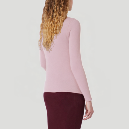 Stand collar women's long-sleeved thermal top