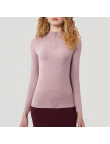 Stand collar women's long-sleeved thermal top