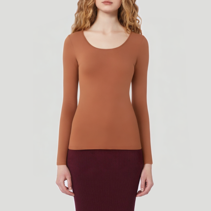 High-quality women's long-sleeved thermal top