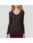Exquisite V-neck women's thermal top