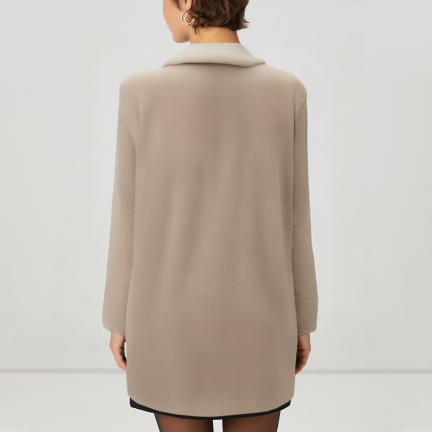 High-quality warm women's wool jacket