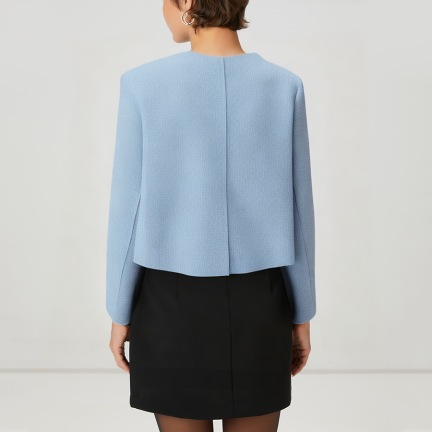 New double-breasted women's wool jacket