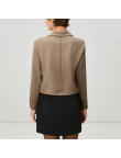 Simple and versatile lapel women's wool jacket