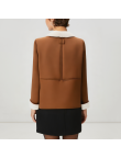 High-quality lapel women's wool jacket