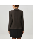 Loose-fitting double-breasted women's wool jacket