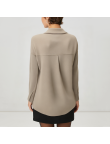 Autumn single-breasted oversized women's wool jacket