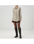 Autumn single-breasted oversized women's wool jacket